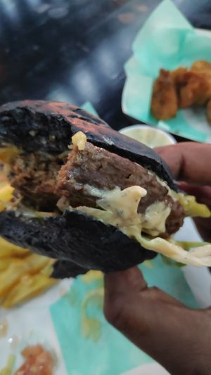 House made patty at The Green Grill - Walthamstow in East London