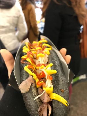 Hot dog at The Green Grill - Walthamstow in East London