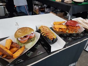 setup at counter - to give you an idea at The Green Grill - Walthamstow in East London