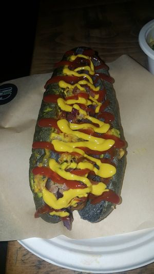 Ketchup and mustard at The Green Grill - Walthamstow in East London