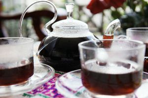 Organic Pu-erh tea
Made from fermented and aged leaves. Detox the body. Aids digestions. Cleanse the blood stream. Anti-aging properties. at Hao Tea House in Ha Giang