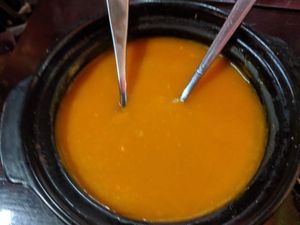 Pumpkin soup at Hao Tea House in Ha Giang