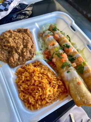 Flouta Plate at Doomie's NextMex - Vine in Hollywood