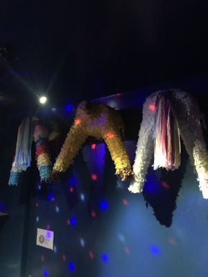 The bathroom was lit! at Doomie's NextMex - Vine in Hollywood