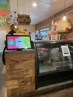 Self order counter  at Doomie's NextMex - Vine in Hollywood