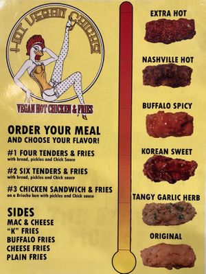 vegan chicken menu  at Doomie's NextMex - Vine in Hollywood