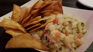 hearts of palm ceviche at Doomie's NextMex - Vine in Hollywood