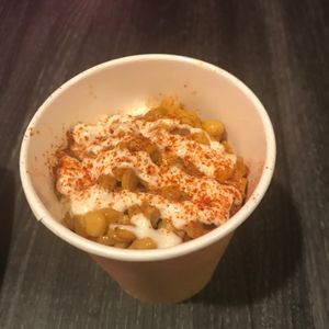 Esquites- for anyone unfamiliar, it’s creamy/savory corn in a cup! Delicious ;) at Doomie's NextMex - Vine in Hollywood
