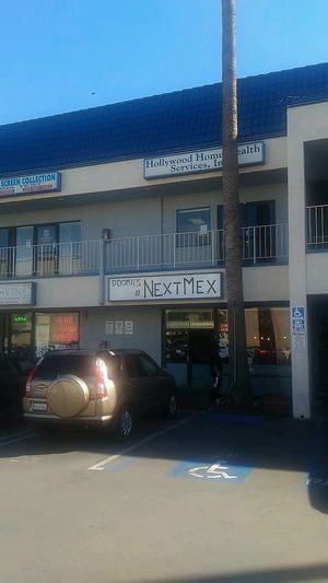 outside at Doomie's NextMex - Vine in Hollywood