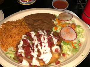 Chile Relleno Combination   at Doomie's NextMex - Vine in Hollywood