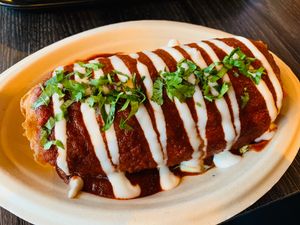 Wet burrito/ chimichanga  at Doomie's NextMex - Vine in Hollywood