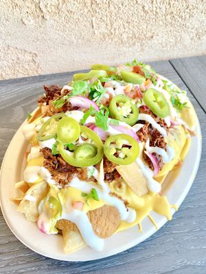 Mole nachos  at Doomie's NextMex - Vine in Hollywood