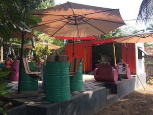 The cafe  at Ahimsa Vegan Cafe in Mirissa