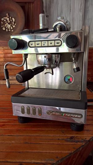 And a very good coffee machine!  at Ahimsa Vegan Cafe in Mirissa