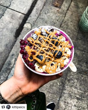 Firebowl with Homemade almond butter at Supabowl in Hong Kong Island
