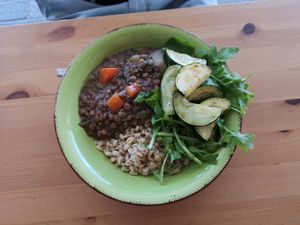 Linsengemüse mit Gerste at Happy Cactus in Fuerteventura