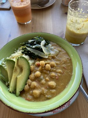 Estofado de garbanzos  at Happy Cactus in Fuerteventura