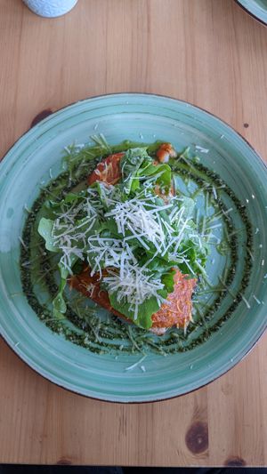 crepes with pesto at Happy Cactus in Fuerteventura