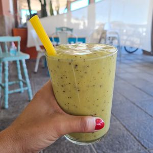 Smoothie au kiwi at Happy Cactus in Fuerteventura