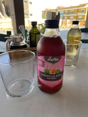 hibiscus & mint ice tea   at Happy Cactus in Fuerteventura