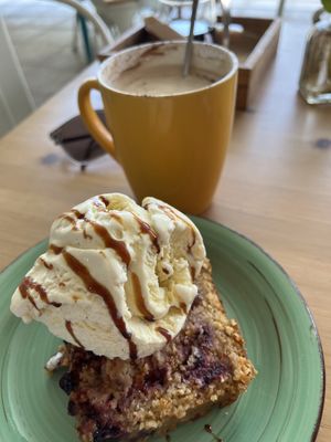 One of my favourite places. Lemon and berries cake    at Happy Cactus in Fuerteventura