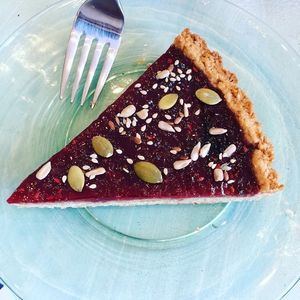 Memorable raspberry pie from Happy Cactus  at Happy Cactus in Fuerteventura