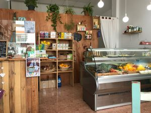 Inside counter  at Happy Cactus in Fuerteventura