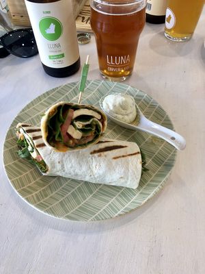 Wrap tofu at Happy Cactus in Fuerteventura