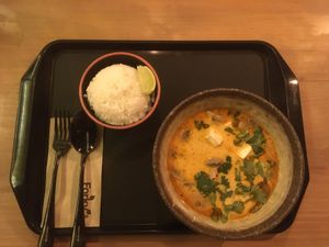 Thai Red Curry with Jasmin Rice as a side. at Forky's - Veleslavinova in Prague
