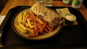 Menu Kebab wrap at Forky's - Veleslavinova in Prague