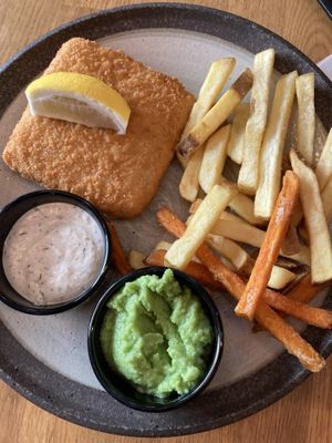 Fish and chips — recommended!  at Forky's - Veleslavinova in Prague
