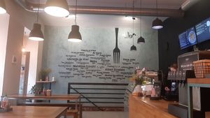 The interior, main room at Forky's - Veleslavinova in Prague