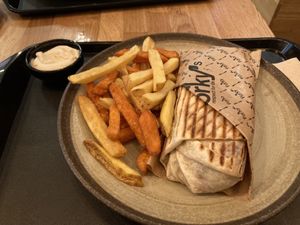 Kebab Wrap with Chips   at Forky's - Veleslavinova in Prague