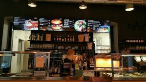 Ordering and taking your meal at Forky's - Veleslavinova in Prague