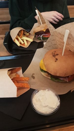 The cheese burger at Forky's - Veleslavinova in Prague