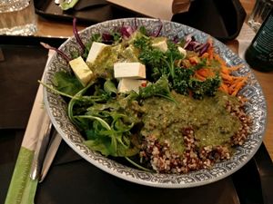 super bowl with tofu at Forky's - Veleslavinova in Prague