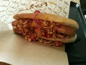 not dog at Forky's - Veleslavinova in Prague