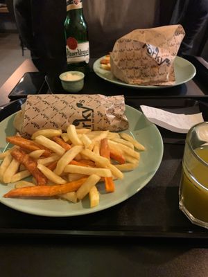 Seitan kebab, sorry I ate too fast to get a better close up shot   at Forky's - Veleslavinova in Prague