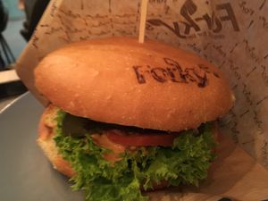 Cheez Burger (with no menu) at Forky's - Veleslavinova in Prague