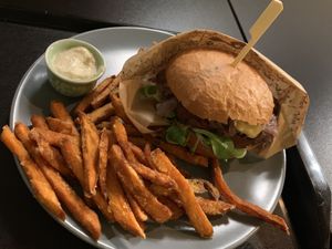 Delicious “French” burger at Forky's - Veleslavinova in Prague