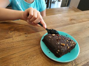 Brownie (crumbles) at Forky's - Veleslavinova in Prague