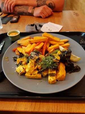 NoFish and chips. at Forky's - Veleslavinova in Prague