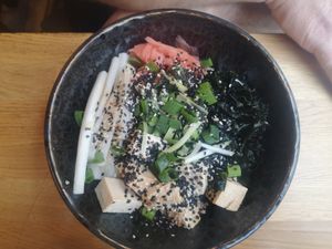 Sushi Bowl with Tofu at Forky's - Veleslavinova in Prague