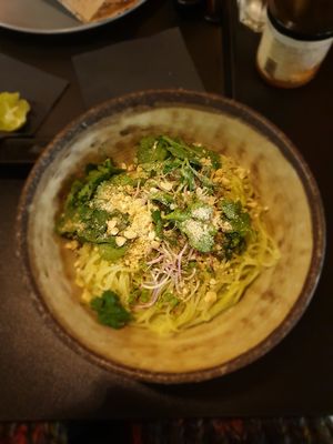 Go Green rice noodle bowl at Forky's - Veleslavinova in Prague