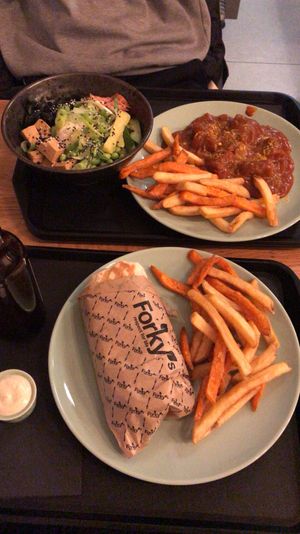 Sushi bowl was really tasty  at Forky's - Veleslavinova in Prague