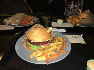 Spicy burger, Forky’s burger (BBQ Burger), Tortilla Wrap  at Forky's - Veleslavinova in Prague