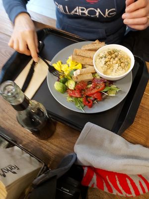 hummus plate at Forky's - Veleslavinova in Prague