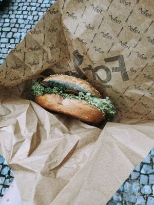 „Salmon“ bagel at Forky's - Veleslavinova in Prague