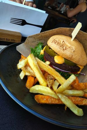 Forky burger at Forky's - Veleslavinova in Prague