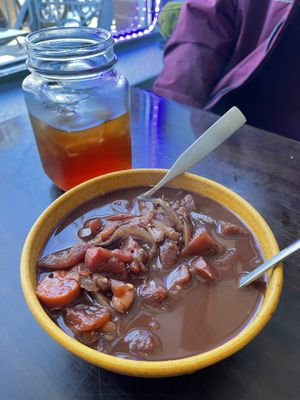 Vegan chili  at The Lively Daikon in Durango